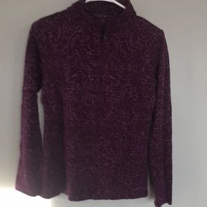 Eddie Bauer knit half zip top